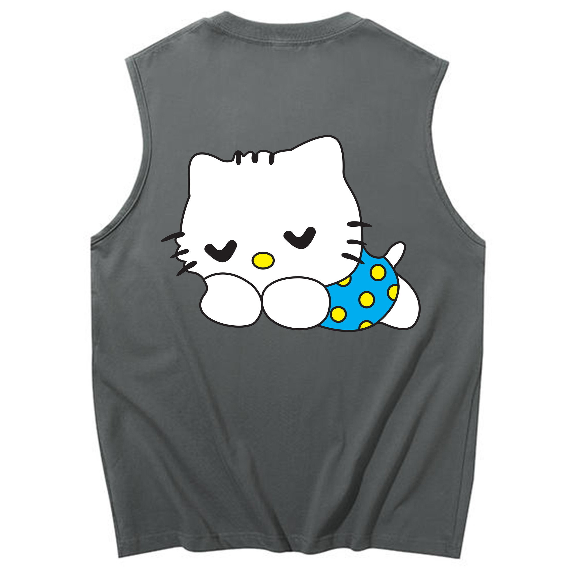 （画像用） Hello Kitty ハローキティ コットン100％タンクトップ（背面プリント）